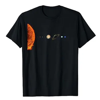 Nerdy Güneş Sistemi Galaxy Güneş Sistemi Astronomi T-Shirt Komik Uzay Meraklısı Grafik Tee Üstleri Bilim Sevgilisi Giysileri Hediye Fikri