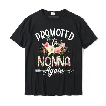 Bayan Terfi Nonna Tekrar Çiçek anneler Günü T-Shirt Pamuklu erkek Üst T-Shirt Basit Üstleri Gömlek Yaygın Slim Fit