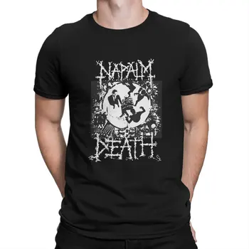 Erkek Klasik T Shirt Napalm Ölüm Bandı pamuklu giysiler Rahat Kısa Kollu O Boyun Tee Gömlek doğum günü hediyesi T-Shirt