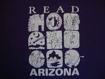 Vintage Okuma Arizona turistik Hediyelik Eşya Mor Tişört Beden XL