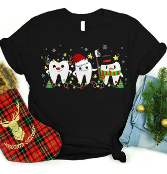 Diş Ekibi Noel Gömlek, Diş Hekimi Noel Gömlek, Diş Asistanı Gömlek, De