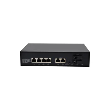 chuanglixin 4 Port 10/100 M PoE + 2 Port 100 M Ethernet Uplink + 2 Port 100 M SFP AI PoE Anahtarı 96 W Dahili Güç Kaynağı 6KV