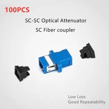 Düşük Kayıplı SC-SC fiber optik adaptör Simpleks flanş SC UPC çoğaltıcı sc'den sc'ye Konnektör Fiber Optik Flanş Zayıflatıcı 0.2 dB