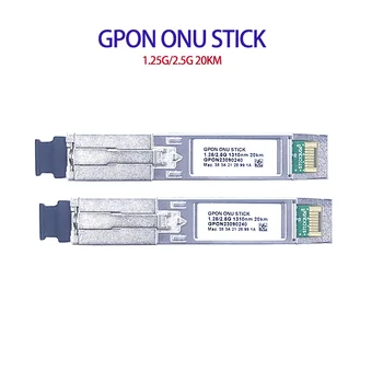 MAC SC Konnektörlü GPON SFP ONU Çubuğu DDM pon 1.25 G/2.5 G 1310nm/1490nm modülü