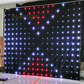P18 2.5 M * 3 M LED Video perde zemin 60 ön animasyonlu desenler DMX512 sahne noel etkisi ışık LED vizyon bez