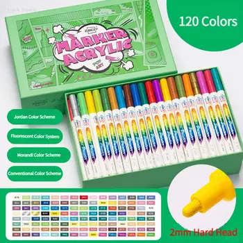 12-120 Renkler Akrilik boya kalemi Kalemler Kaya Boyama boya kalemi s Taş Ahşap Dilimleri Yumurta Paskalya Süslemeleri Seramik Sanatı