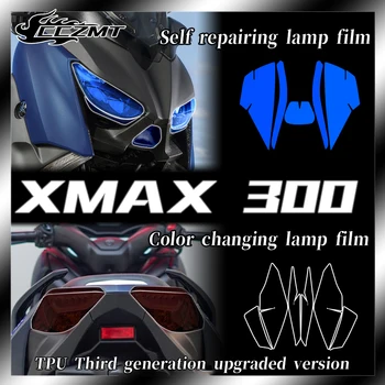 YAMAHA XMAX300 X-MAX 300 2017-2022 Far filmi Füme siyah kuyruk işık filmi Enstrüman filmi dikiz aynası modifikasyonu