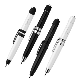 MAJOHNA3 dolma kalem Basın Ve Döndür Reçine Yaratıcı mürekkep Kalemler 0.4 mm EF Ucu Dönüştürücü Hediye kalemler öğrenciler için