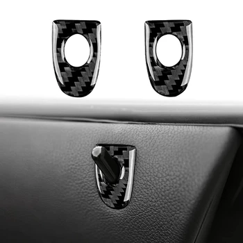 BMW için Z4 E89 2009-2016 Karbon Fiber Araba Kapı Kilidi Pin Düğmesi Çerçeve Paneli Kapak Trim Dekorasyon Aksesuarları