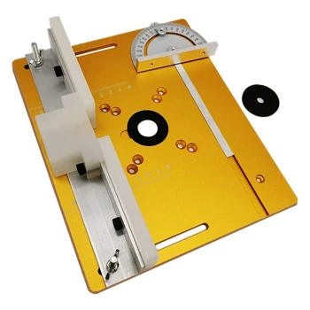 Yönlendirici Masa Ekleme Plakası W / gönye ölçer için ahşap tezgahlar Masa Testere Çok Fonksiyonlu Düzeltici Oyma Makinesi B