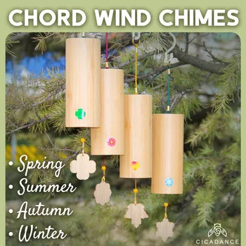 Bambu Rüzgar Çanları Akor Windchime Çanları Açık Windbell Bahçe Veranda Ev Dekor Meditasyon Gevşeme ses şifa Hediyeler