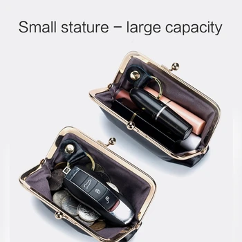 M6CC Küçük Ruj Paketi bozuk para cüzdanı Cüzdan Moda Bayan Çanta Öpücük Kilit Cüzdan