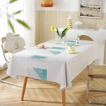 Basit PVC masa örtüsü, yağa dayanıklı ve su geçirmez masa örtüsü, sehpa örtüsü, örtü bezi