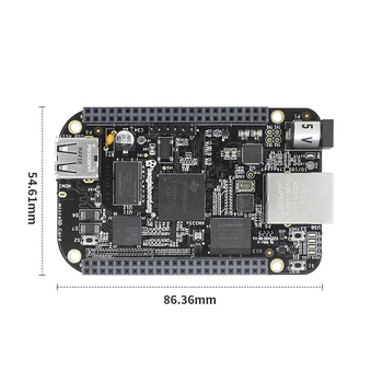 Beaglebone BB Siyah gömülü geliştirme kurulu AM3358 anakart Linux tek kartlı ARM bilgisayar (veri kablosu ile donatılmış)
