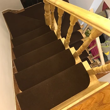 yazi 1 adet Kaymaz Merdiven Mat Sıcak Kendinden yapışkanlı Katı Akrilik Elyaf Halı Oturma Odası Yumuşak Merdiven Mat Yıkanabilir ev kasası