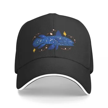 Unisex beyzbol şapkaları Yıldızlı Coelacanth Streetwear Yaz Spor beyzbol şapkası s hip hop şapka Polikromatik Şapkalar Özelleştirilebilir