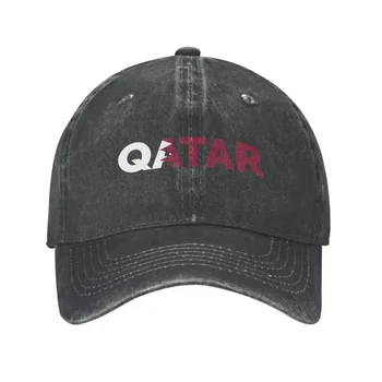 Klasik pamuk Katar metin sanat beyzbol şapkası kadın erkek ayarlanabilir baba şapka spor için