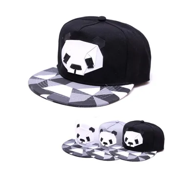 Anime Hayvan beyzbol şapkası Erkekler Kadınlar Ayarlanabilir Hip Hop Şapka Erkek Kadın Sevimli Panda Kauçuk Snapback Düz Kenarlı Kap