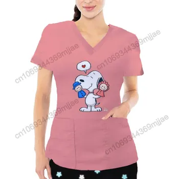 Cepler Festivali Kıyafet kadın kıyafetleri hemşire üniforması kadın büzgü T Shirt Kadınlar için Y2k Komik T Shirt ve Bluzlar Sevimli Üstleri Yk2