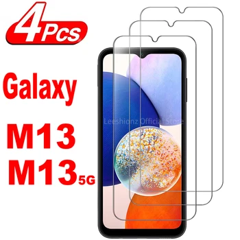 2/4 Adet Ekran Koruyucu Cam Samsung Galaxy M13 M13-5G Temperli Cam Filmi