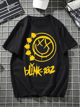 Blink 182 Band Müzik Severler İçin siyah tişört Pamuk S-234XL 1P396