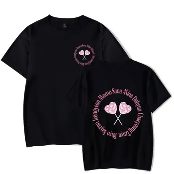 Iki kez T-Shirt Crewneck Kısa Kollu Erkek kadın Harajuku Tee Elbise