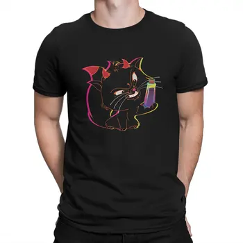 Erkek Sadece Bir Damla Bu T Shirt Kötü Kedi pamuklu üst giyim Vintage Kısa Kollu Crewneck Tees Yeni Varış T-Shirt