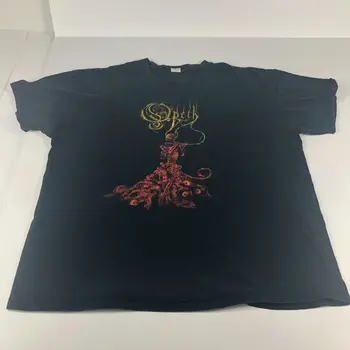 Opeth Piper Gömlek Yetişkin Ekstra Büyük Siyah Soluk Metal Grubu Tee Kısa Kollu