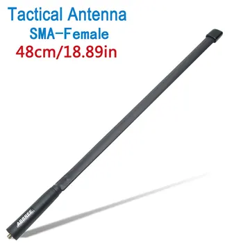 Abbree CS Taktik Anten SMA Dişi Çift Bant 144/430 MHz Katlanabilir Walkie Talkie Baofeng UV 5R 13 Pro 888 S Quansheng UV K5