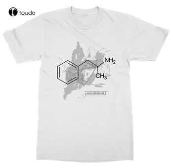T-Shirt Casual Erkek Tees T-Shirt Kimya Bilim Molekül Laboratuvarı Deney Nöro Hormon İlaç Komik T Shirt Moda Komik Yeni