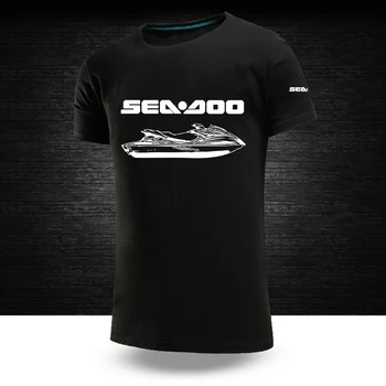 Deniz Doo Seadoo Moto erkek Yeni Moda O-Boyun T-Shirt Yaz Kısa Kollu Baskılı Spor Gevşek Nefes Streetwears Tops