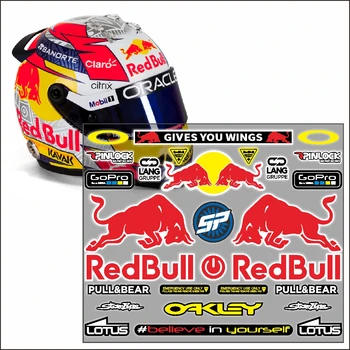 Yarış Red Bull Kask Etiketler Çıkartması Logo Araba Motosiklet Sticker