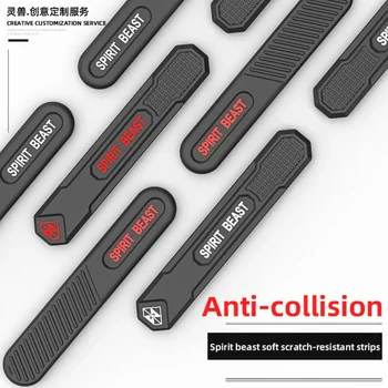 Ruhu Beast Motosiklet Anti-scratch Şerit Bar Sticker Çıkartmaları Yamaha Honda Suzuki Ktm Bmw Kawasaki Araba Kapı Koruma