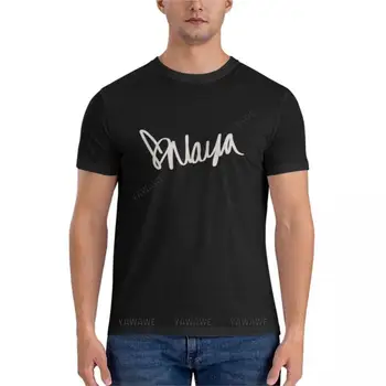 Naya Rivera imza klasik tişört egzersiz gömlek erkekler için Estetik giyim özel t shirt yazlık t-shirt erkekler
