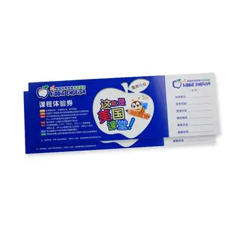Reklam Ofset Baskı Broşür Kağıdı ve Karton 157gsm Kağıt için Özel indirim kuponu Baskısı.200gsm Kağıt SGS