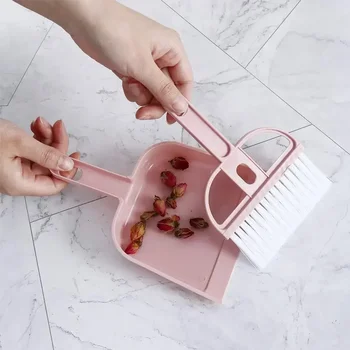 Süpürge Kürek Fırça Mini Süpürgesi Saç Klavye Plastik Çok Amaçlı Temizlik Evcil Aracı Toz Dustpans Seti