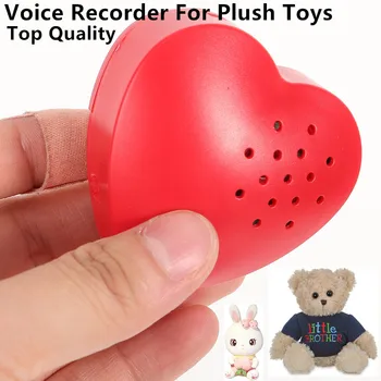 En Çok Satan bebek oyuncakları 30s Ses Kaydedici peluş oyuncak Kaydedilebilir Konuşma Düğmesi Özel DIY Hediye Yenidoğan Doğum Günü Nimet