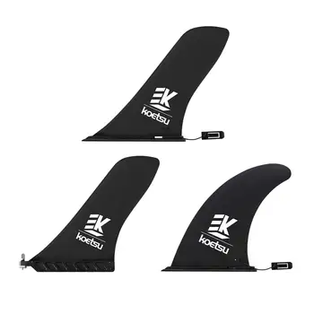 Sörf tahtası Yüzgeçleri Siyah Değiştirme İstikrarı Artırır Kayık Kuyruk Yüzgeci