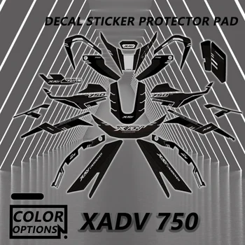 X-ADV Motosiklet 3D Tank pad Ön Arka Vücut Fairing Anti-Scratch Koruyucu Sticker Çıkartmaları HONDA xadv XADV750 2022 2023 2024