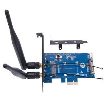 Mini PCI E Masaüstü adaptör panosu Anten ile PC'nizi Mini Kartlarla Dönüştürün N58E