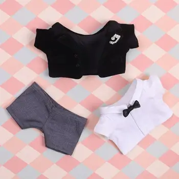 Mini oyuncak bebek giysileri Hoodies Yüksek Kaliteli Oyuncak Aksesuarları Moda Bebek Şort Çok Stilleri T-shirt Takım Elbise 20cm Pamuklu Bebek
