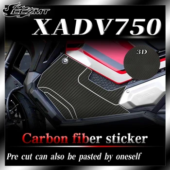 Honda için XADV750 2019 çıkartmalar 3D karbon fiber koruyucu film araba giyim filmi modifikasyon aksesuarları