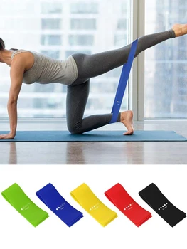5 Adet Yoga Direnç lastik bantlar Genişletici Kemer fitness ekipmanları Pilates Spor Eğitimi Egzersiz elastik bantlar İle saklama çantası
