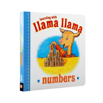 MiluMilu İngilizce Orijinal Lama Numaraları Alpaka Rama Sayısı 3-5 Küçük çocuk Erken Eğitim Algı Resim