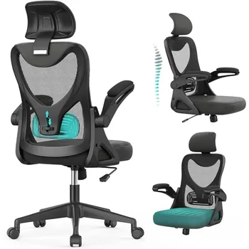 Ergonomik ofis koltuğu Masa Sandalye Ayarlanabilir 2D Kafalık ve Bel Desteği Bilgisayar Koltuğu Oyun Oyun Rahatlatıcı Döner