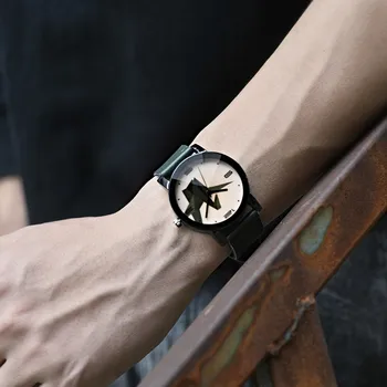 Şık Ve İngiliz Tarzı Yüksek dereceli Kuvars spor saat Kompakt Narin elektronik saatler Erkekler için Erkek Kol Saatleri Saat