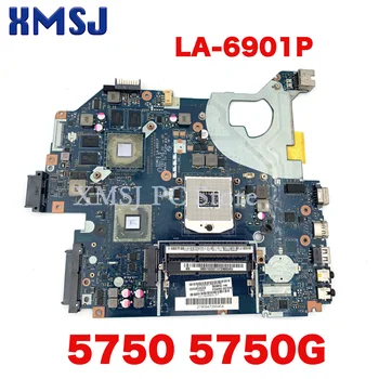 XMSJ İçin P5WE0 LA-6901P Acer Aspire 5750 5750G 5755G Laptop Anakart PC PN MBBYK02001 Soket PGA989 DDR3 HM65 GT630M GPU 2G