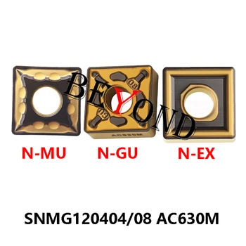 100 % Orijinal SNMG120404N-EX AC630M SNMG120408N-EX-GU-MU-SU AC630M CNC Karbür Uçlar Paslanmaz SNMG SNMG120404 SNMG120408