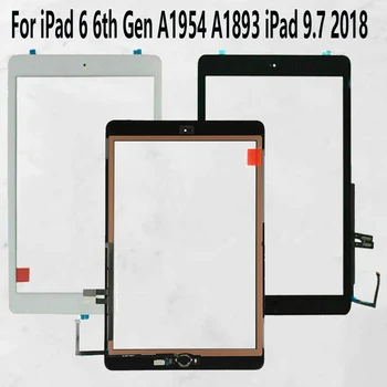 Ipad 9.7 2018 için iPad 6 6th Gen A1954 A1893 LCD Dış dokunmatik ekran digitizer Ön Cam Ekran Dokunmatik Panel Değiştirme