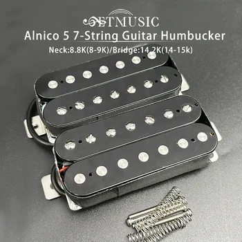 Alnico 5 7-String Elektro Gitar Humbucker Pickup Bobin Yarma Pikap N-8.8 K/B-14.2 K Gitar Parçaları Siyah